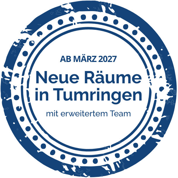 Ab März 2027 ziehen wir in neue Räume in Tumringen mit erweitertem Team